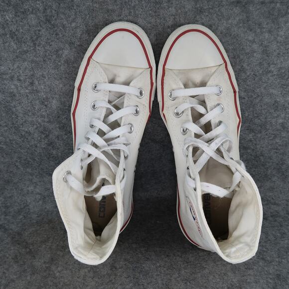 Converse Shoes Womens 8 Hi Top Sneaker Chuck Taylor All Star White Canvas Casual - Picture 8 of 13